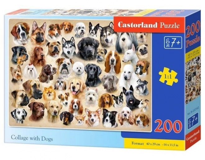 Puzzle koláž so psami 200 dielikov