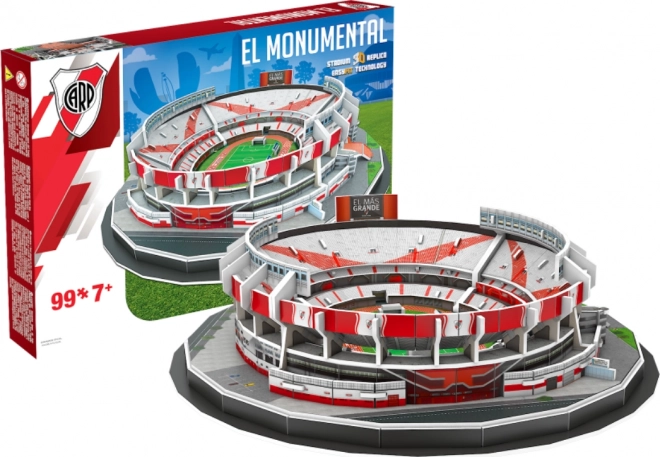 Nanostad 3D puzzle Stadion El Monumental - CA River Plate 99 dielov