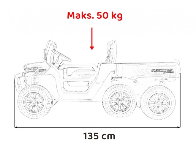 Farmer Truck Speed 900 Červená