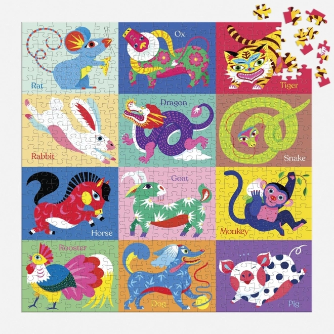 Puzzle Čínsky Zverokruh 500 Dielov