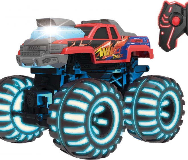 RC Auto Wild Truck so svietiacimi kolesami