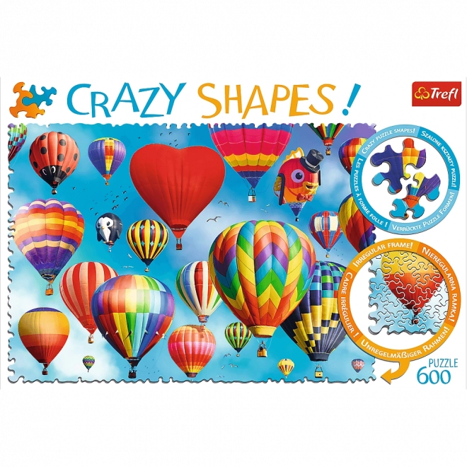 Crazy Shapes Puzzle Farebné Balóny 600 Dielikov