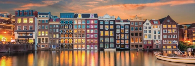 Puzzle 1000 dielikov Panorama High Quality Bright Amsterdam