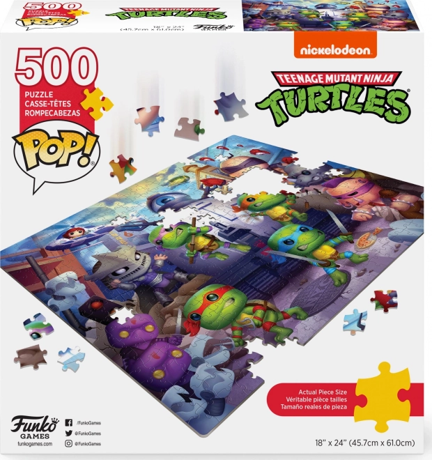 Puzzle Pop! Želvy Ninja 500 Dielikov