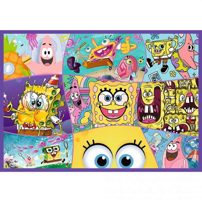 Puzzle 4x250 Šialený svet Sponge Boba