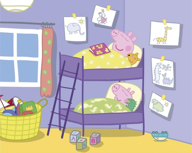 Drevené kocky Peppa Pig: Veselý deň – 20 kociek