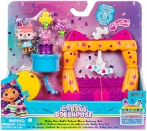 kocí domček gabi: balkónik baby box cat – talent show set