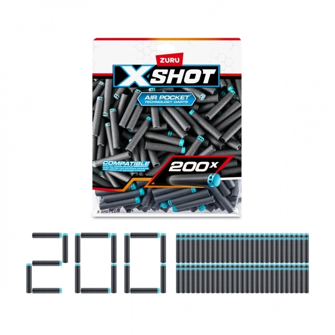 Šípky XSHOT 200 kusov