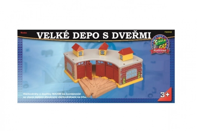 Veľké depo s dverami