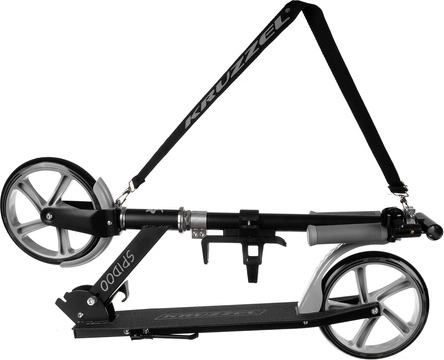 Skladacia mestská kolobežka pre deti s veľkými kolesami (200 mm) – sivá