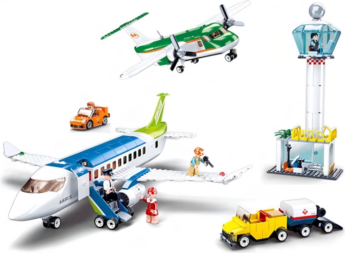 Dve lietadlá a realistické letisko