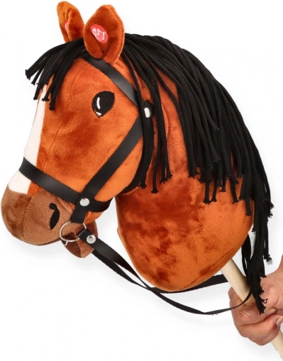 Hobby horse hnedák na tyči pre deti