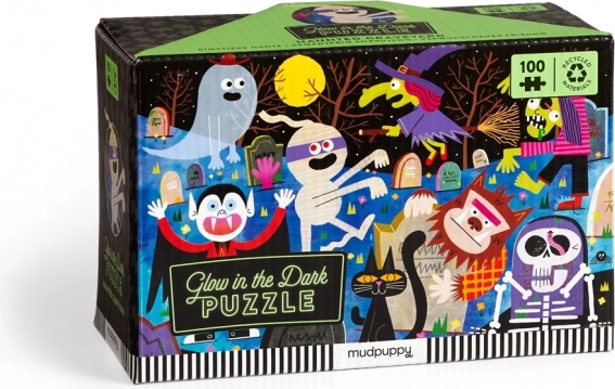 Mudpuppy Puzzle Strašidelný hrad svieti v tme