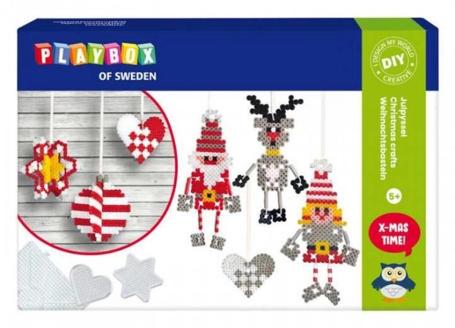 Playbox Zažehlovacie korálky 3D sada Vianočné ozdoby