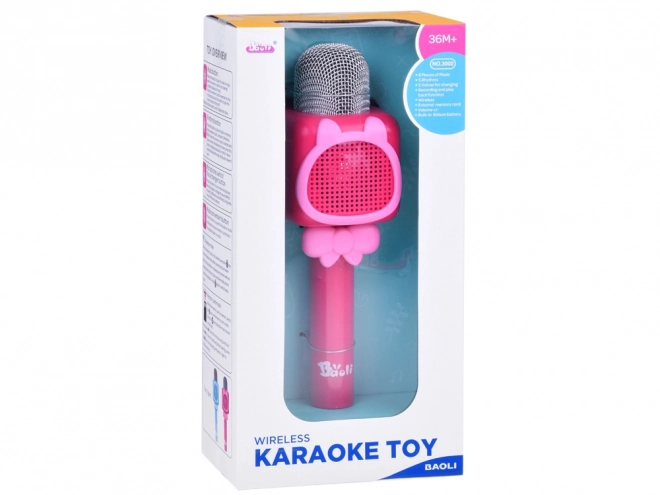 Bezdrôtový mikrofón pre deti Karaoke nahrávanie Bluetooth