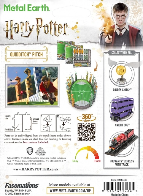 Metal Earth 3D puzzle hracie ihrisko Harry Potter