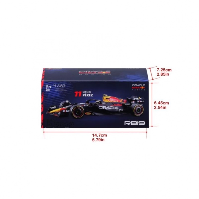 Model Bburago 1:43 Formula F1 Red Bull Racing RB19 2023 Sergio Pérez