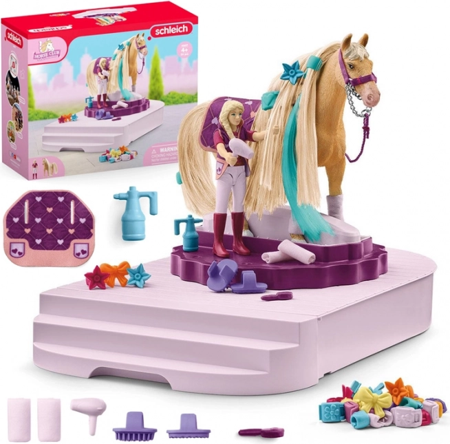 Rotujúca stanica pre starostlivosť o kone Schleich Horse Club Sofia's Beauties