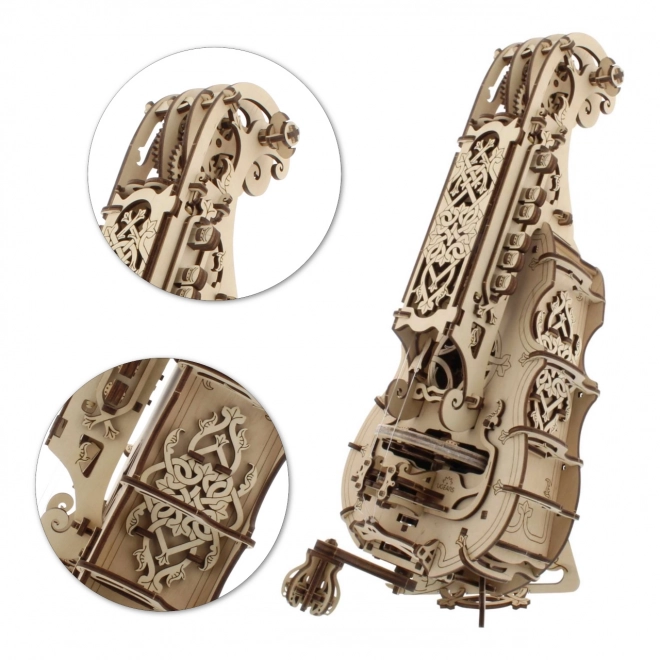 Ugears 3D drevené mechanické puzzle Hurdy-Gurdy