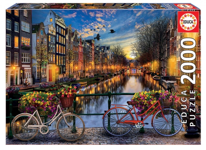 EDUCA Puzzle Romantic Amsterdam 2000 dielikov