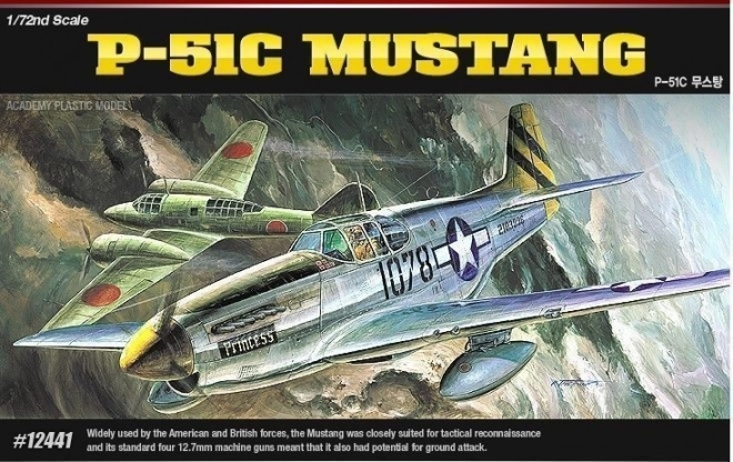 Model lietadla P-51C Mustang Red Tails