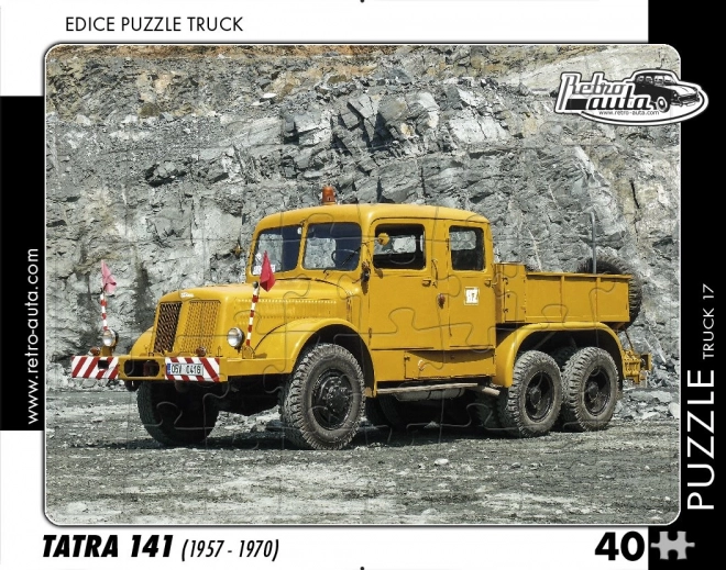 Retro-auto Puzzle Truck Tatra 141 (1957-1970) 40 dílků