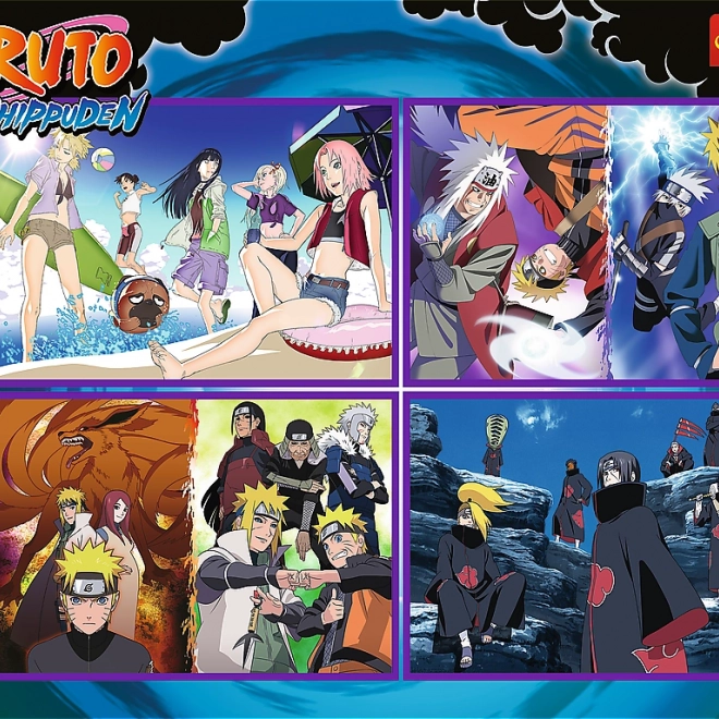 Trefl Puzzle Naruto Shippuden: Dobrodružstvá Naruta Uzumaki 4x250 kúskov
