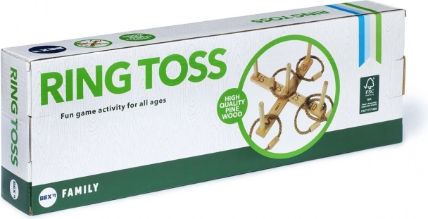 hod hra s krúžkami Ring Toss Family