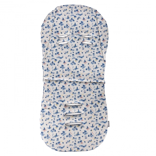 Podložka do kočíka z pamäťovej peny Comfort, Sailor Blue