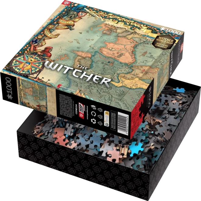 Puzzle Severné kráľovstvá zo hry The Witcher 1000 dielikov