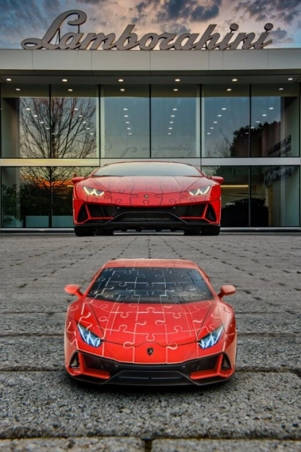 Lamborghini Huracán Evo zelené skladačky