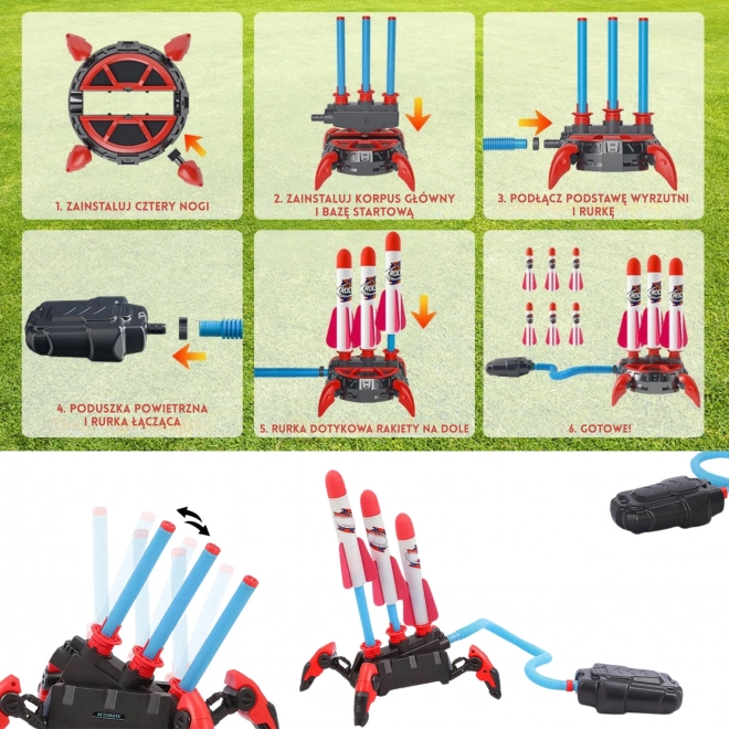 Penený raketomet pre deti