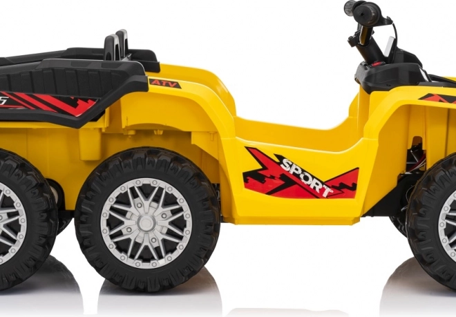 Žltá športová detská štvorkolka TX ATV