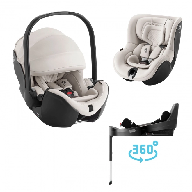 Autosedačka Baby-Safe Pro s Vario Base 5Z a Dualfix 5Z Lux v prevedení Soft Taupe