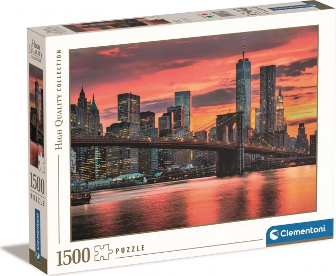 Clementoni Puzzle 1500 dielikov HQ - East River za súmraku