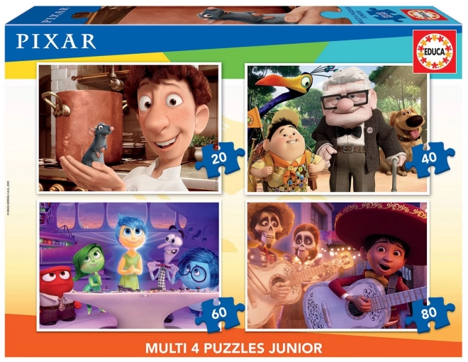 Educa Puzzle Pixar - Rozprávky 4v1