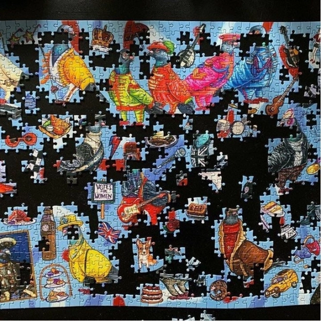 Puzzle Holuby z Británie 1000 dielikov