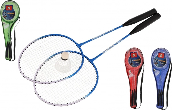 Bedmintonová sada 2 rakety a 1 košík v puzdre, 64 cm
