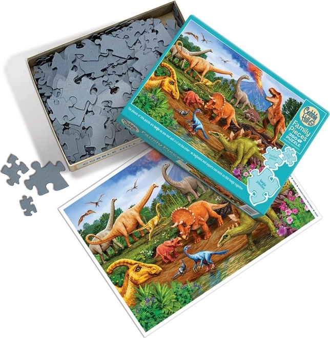 Rodinné puzzle Dinosauri