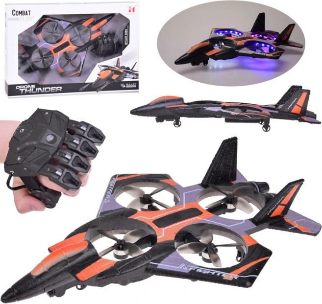 Zábavný dron s diaľkovým ovládaním a LED osvetlením