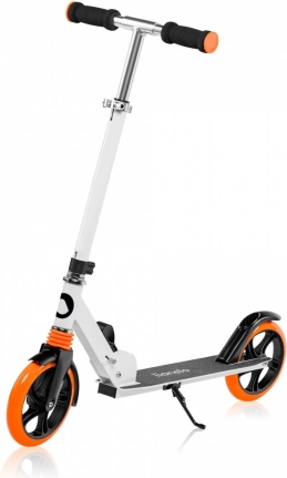 Skladacia kolobežka Lionelo Luca White Orange s veľkými kolesami