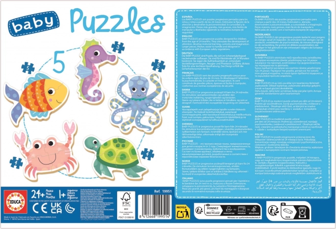 Educa baby puzzle Vodné zvieratá