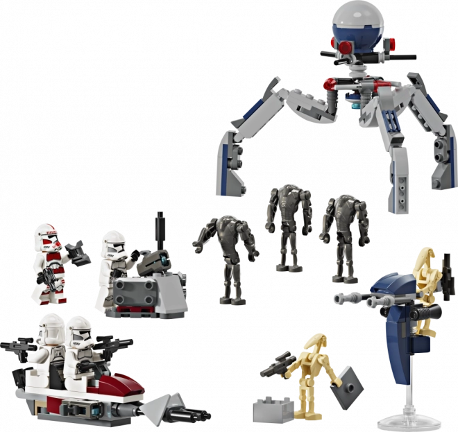 Bojový set LEGO Star Wars s klonovými vojakmi a bojovými droidmi