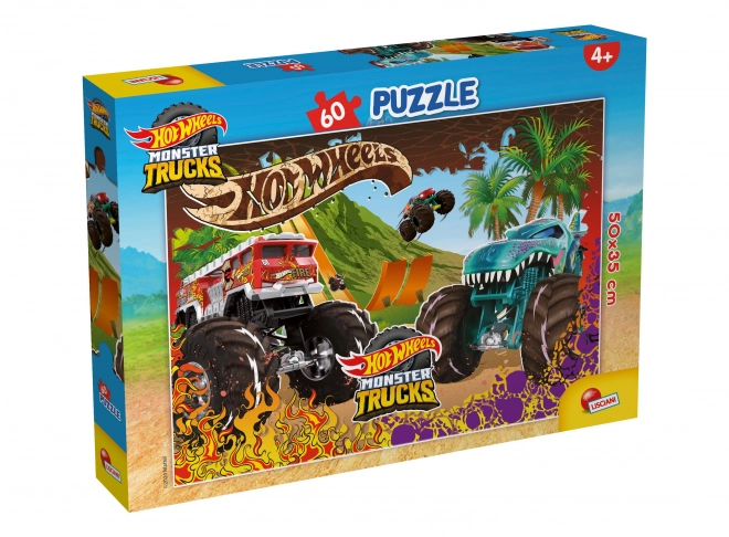 Puzzle Hot Wheels 50x35 cm 60 dielov