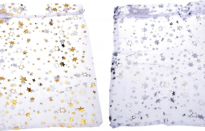 Vrecko Organza Hviezdy 25x35 cm na Vianoce