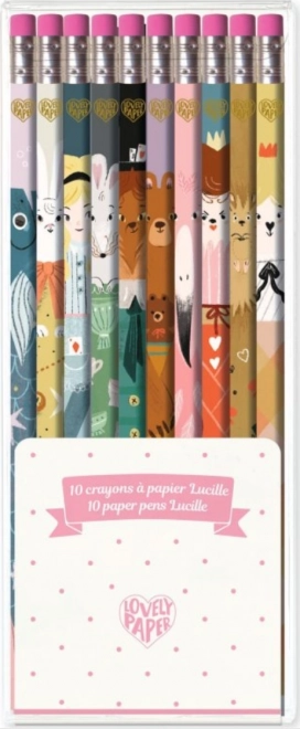 Sada 10 ceruziek Djeco Lucille