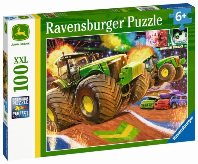 Ravensburger puzzle John Deere veľké kolesá XXL 100 dielikov