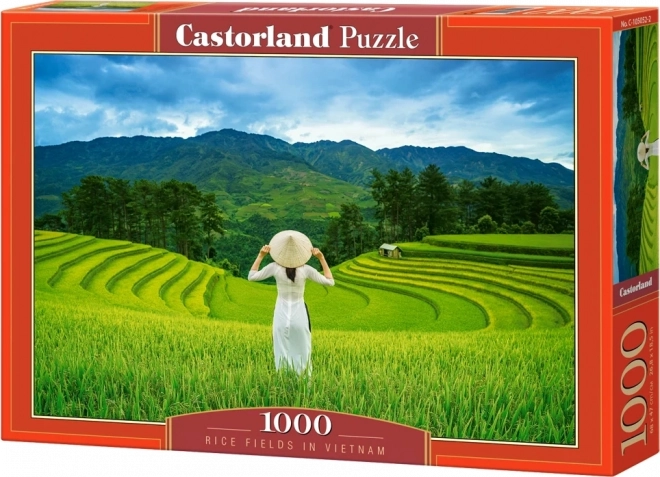 Puzzle Rýžové pole vo Vietname 1000 dielikov