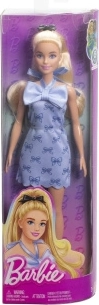 barbie modelka s modrou mašľou