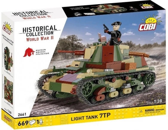 Stavebnica ľahký tank 7TP – 669 dielikov